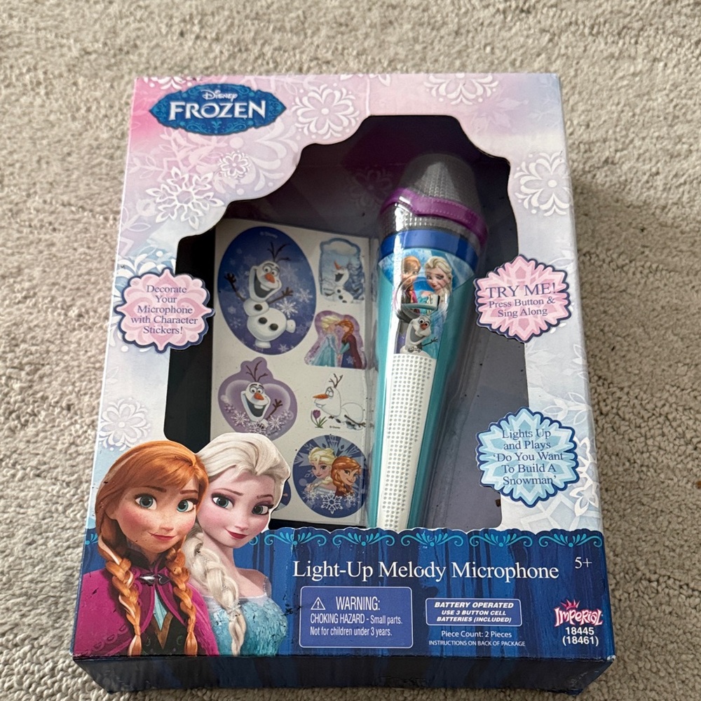 Disney Frozen Light-Up Melody Microphone - Blue & Purple
